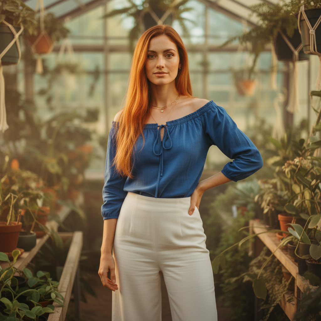 AI Editorial - Elan Off The Shoulder Top