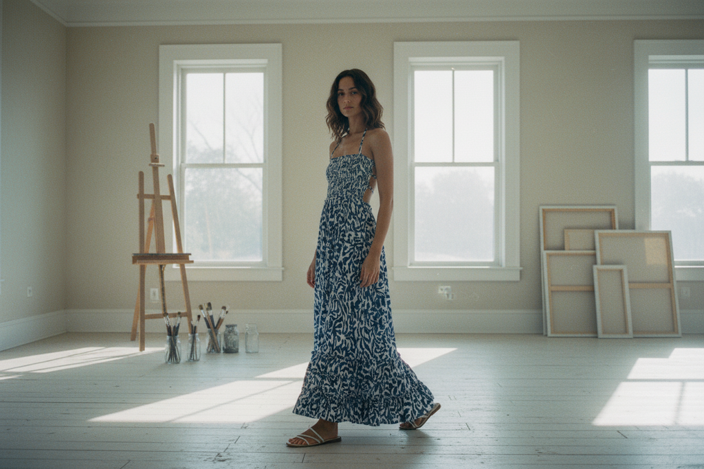 AI Editorial - Elan Maxi Dress