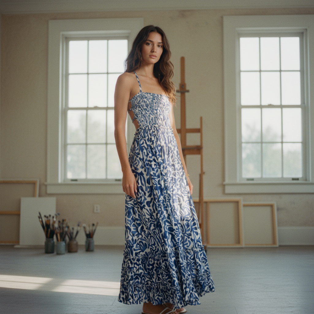 AI Editorial - Elan Maxi Dress
