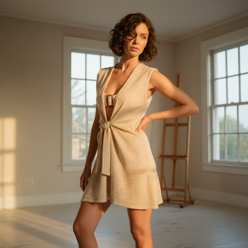 AI Editorial - Elan Coverup Front Tie Dress