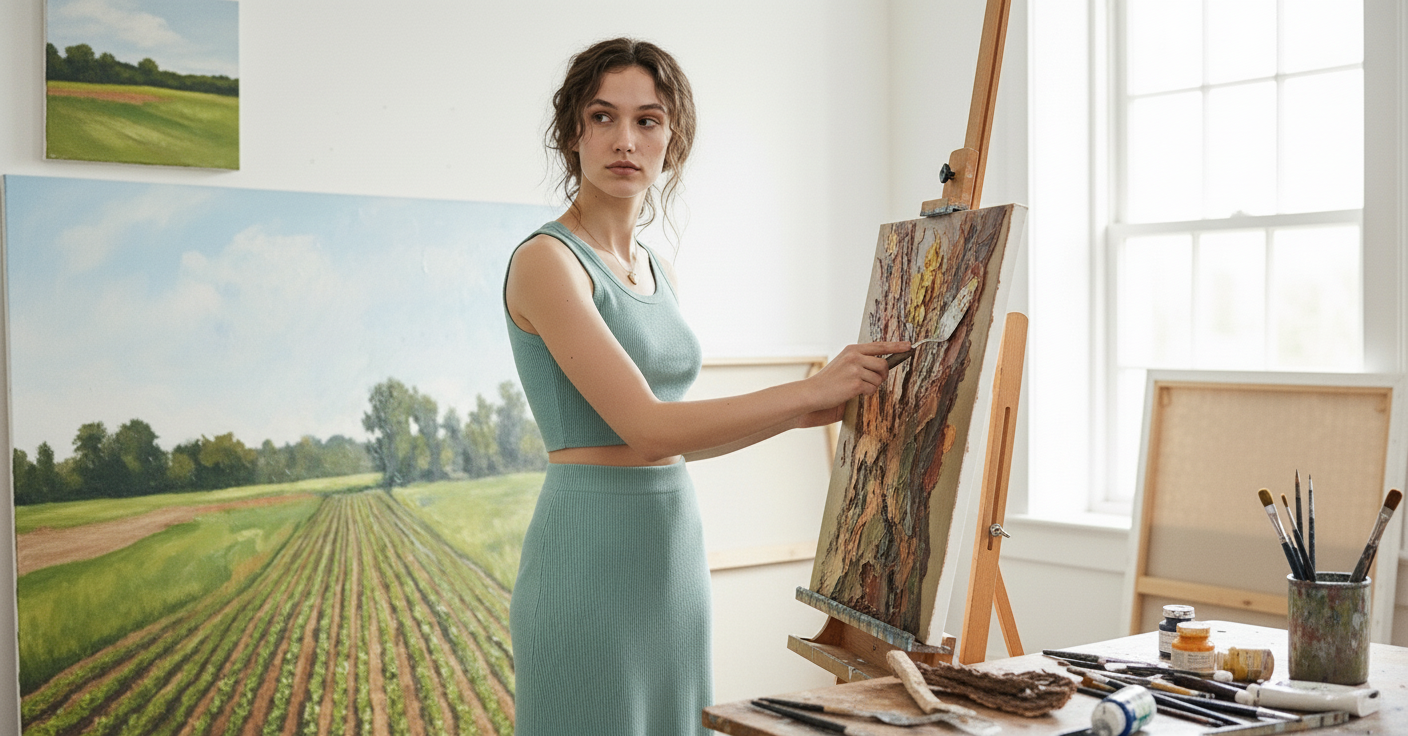 AI Editorial - Lara Ribbed Knit Two Piece Set