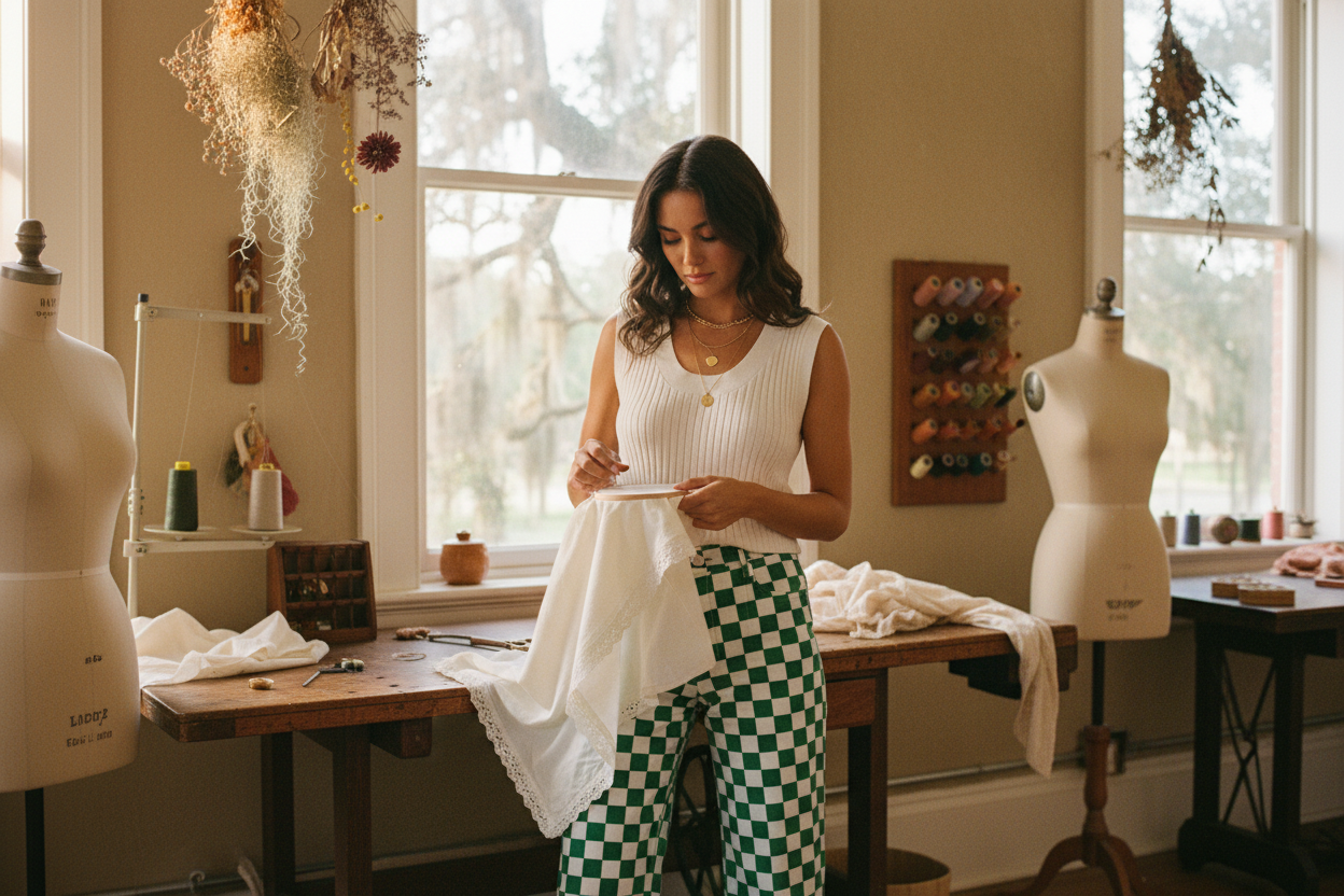 AI Editorial - Scoop Neck Knit Tank