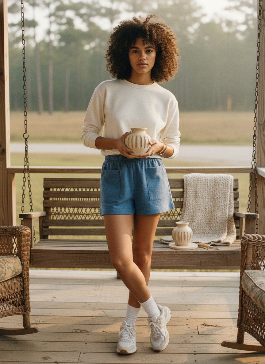 AI Editorial - Mock Neck Sweater