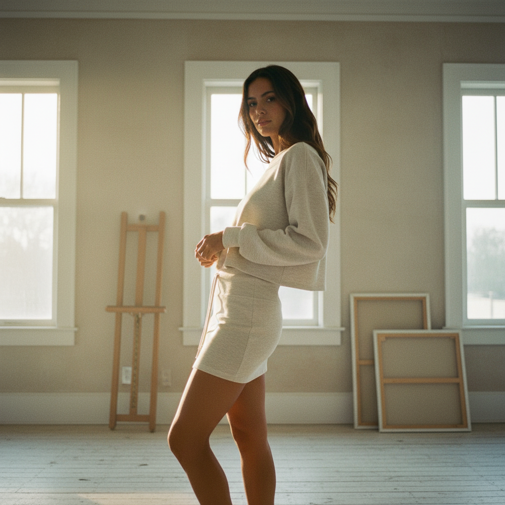 AI Editorial - Mini Skirt