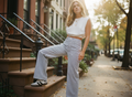 AI Editorial - Kylie Pinstripe Pants