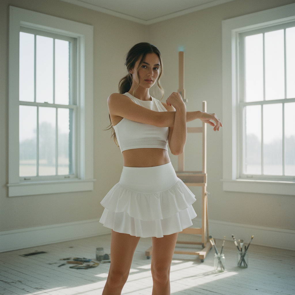 AI Editorial - Free People Field Day Skort