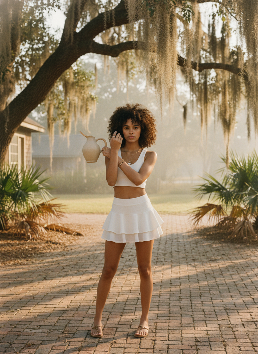 AI Editorial - Free People Field Day Skort
