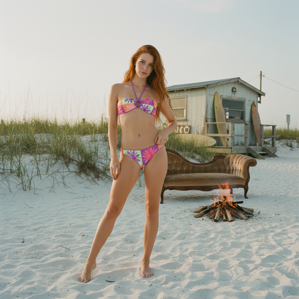 [AI-GEN] Maaji Celestial Sundown Flirt Bottom