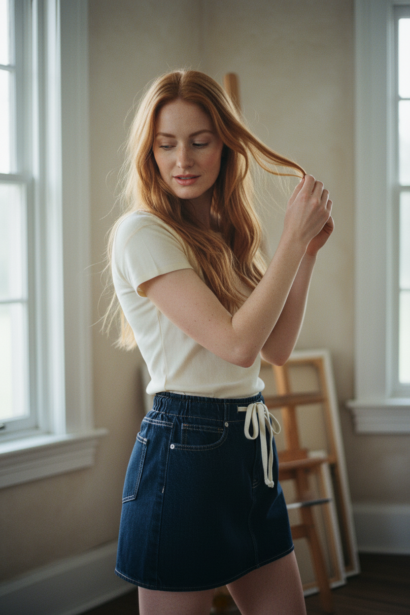 [AI-GEN] SHORT SLEEVE KNIT SWEATER TOP