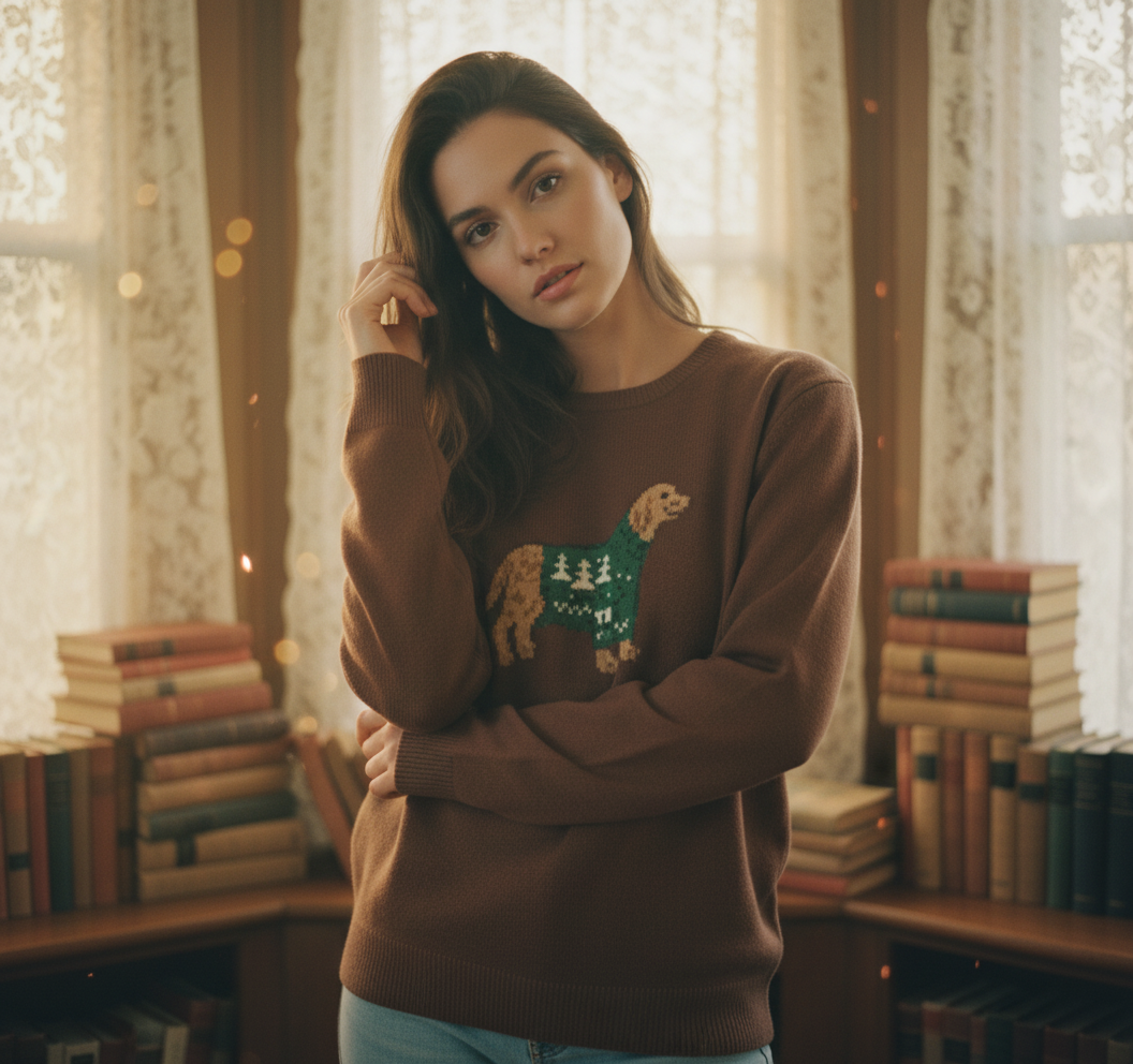 [AI-GEN] Crew Neck Dog Sweater