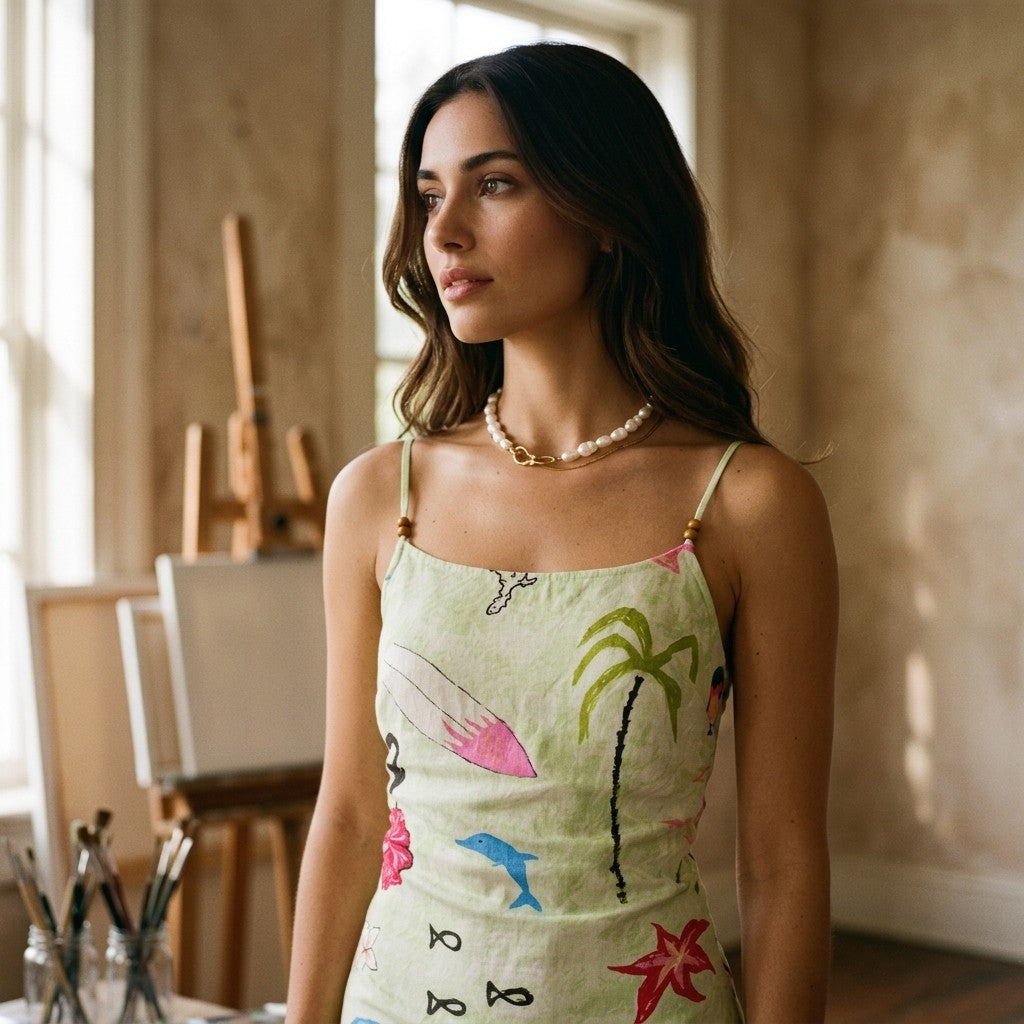 [AI-GEN] Billabong Lottie Hall Woven Dress