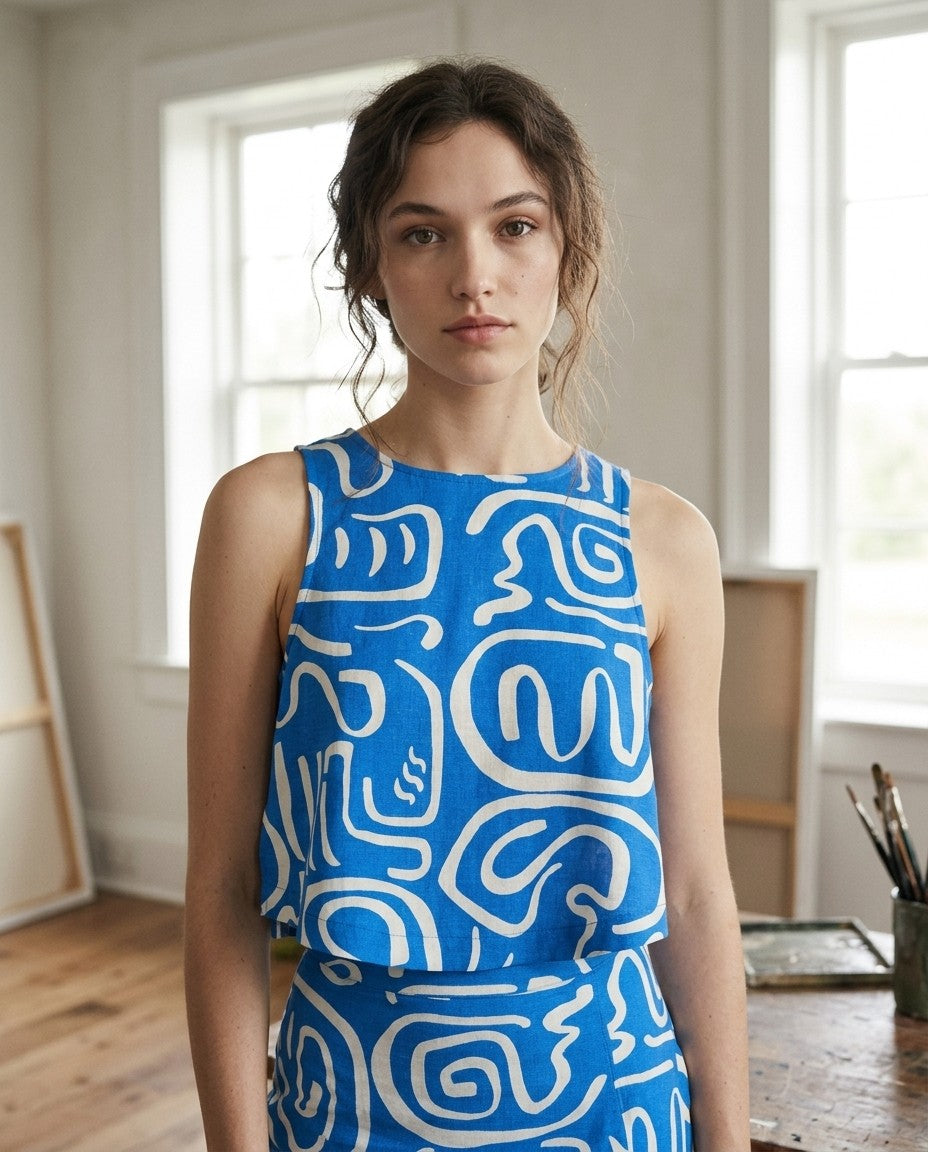 [AI-GEN] Billabong So Breezy Wvn Tank