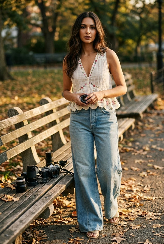 [AI-GEN] Free People Ellis Blouse