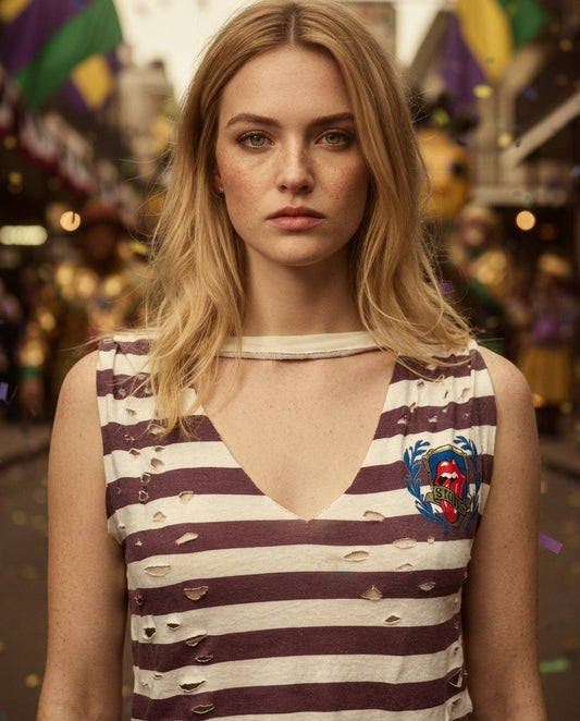 [AI-GEN] OOAK Chaser/Stones Vneck Tee