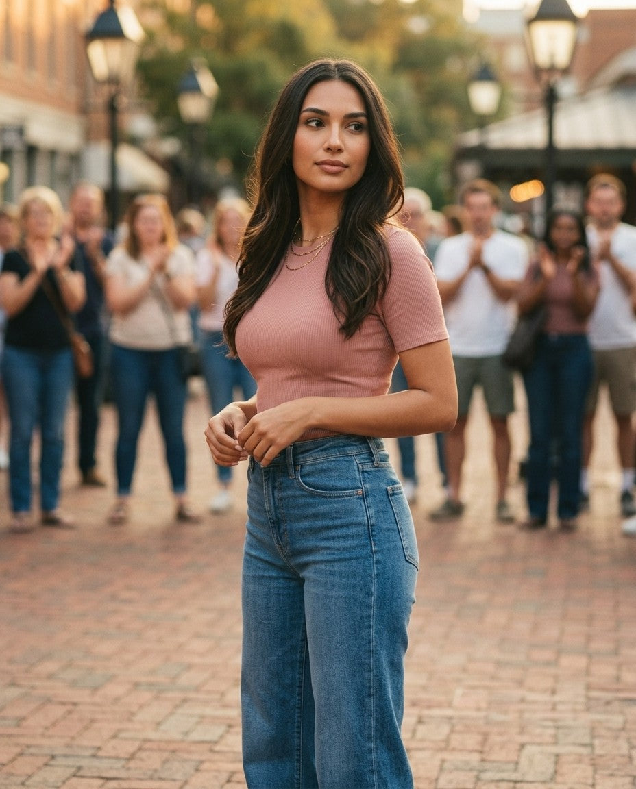 [AI-GEN] Dear John Fiona Wide Leg Jean
