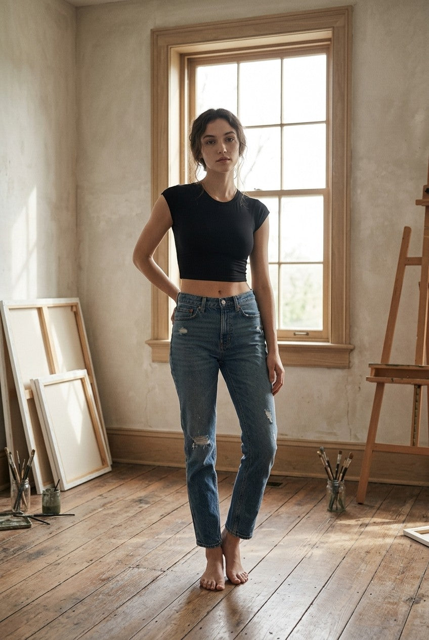 [AI-GEN] Free People Never Better Ultra Light Tee