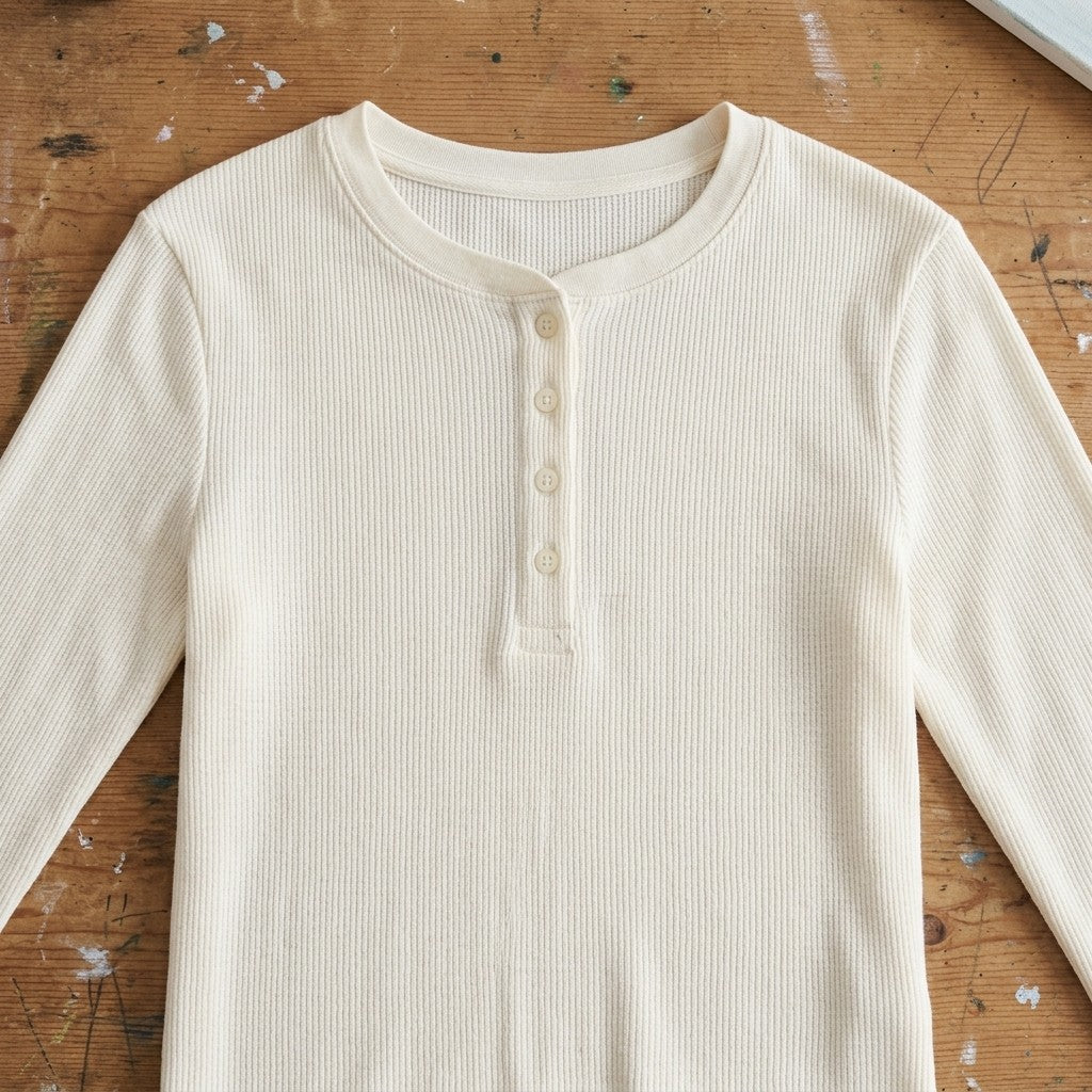 [AI-GEN] Z Supply Ferris Cropped Henley Top