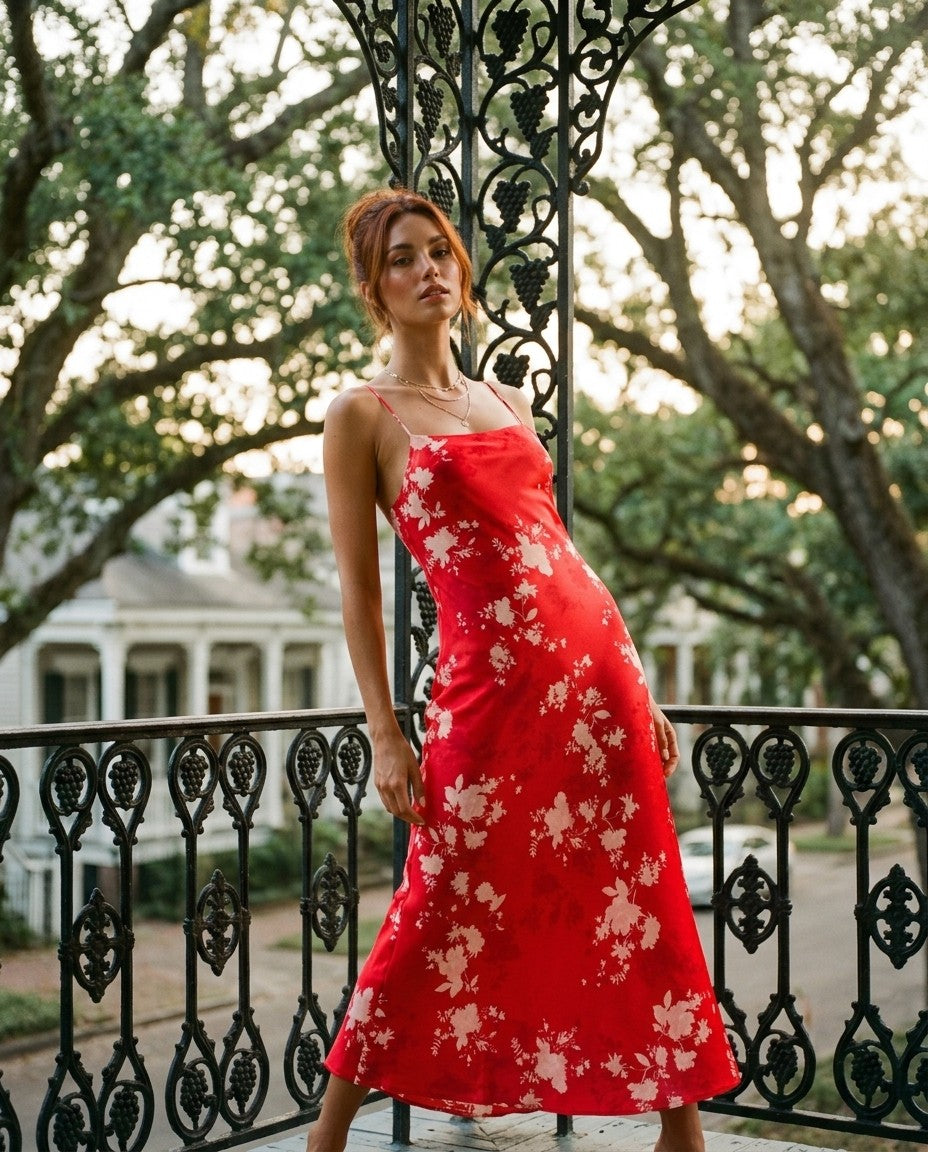 [AI-GEN] Z Supply Alyse Darya Floral Maxi Dress