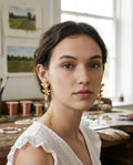 [AI-GEN] Vintage-Inspired Butterfly Drop Earrings