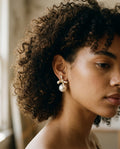 [AI-GEN] Pearl Bowknot Stud Earrings with French Elegance