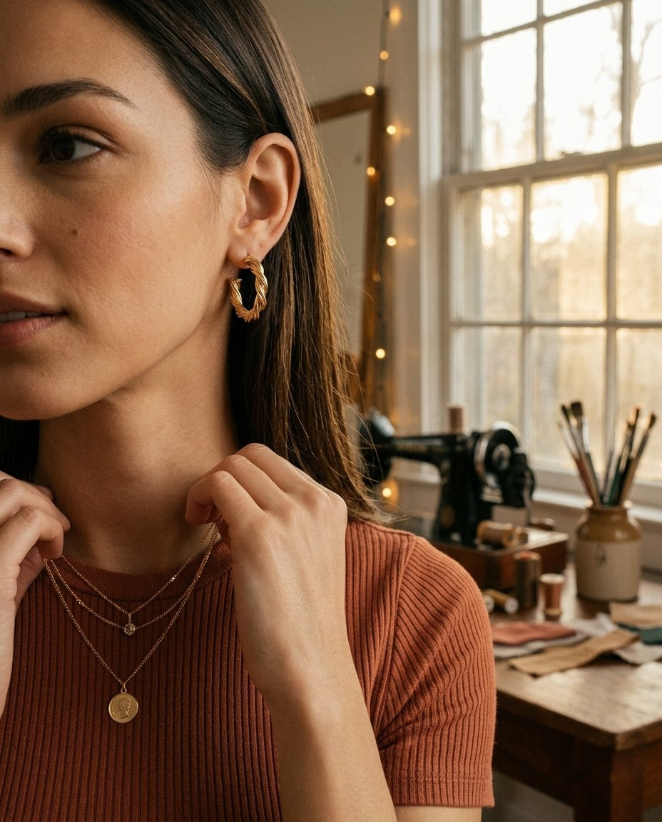 [AI-GEN] Snowflake Pearl Tassel Earrings