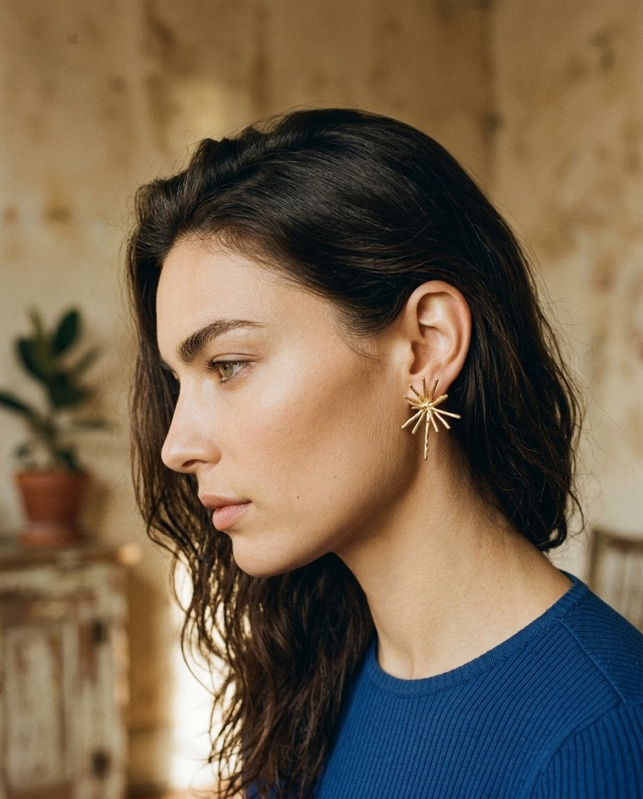 [AI-GEN] Vintage-Inspired Floral Drop Earrings