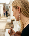 [AI-GEN] Elegant Long Leaf Dangle Earrings