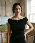 [AI-GEN] Off the Shoulder Top with Rhinestones