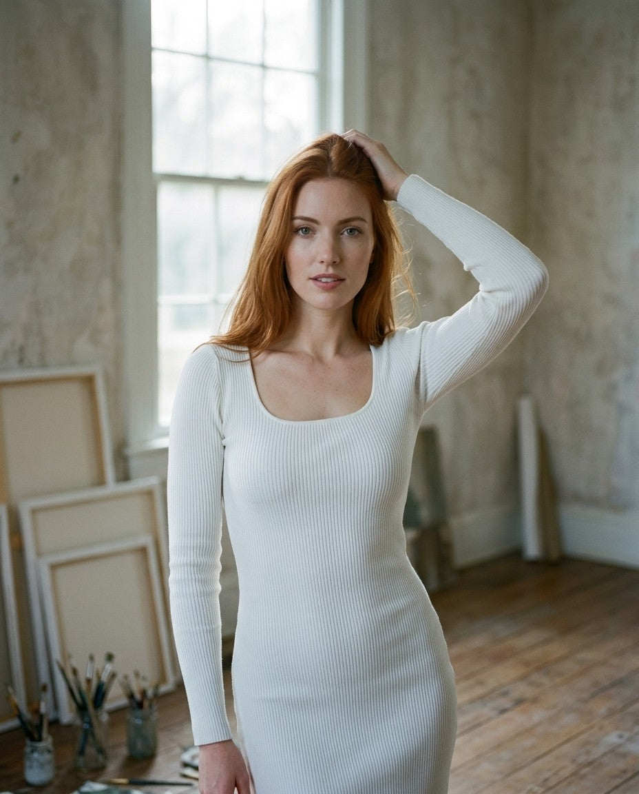 [AI-GEN] Sadie & Sage Square Neck Knit Top