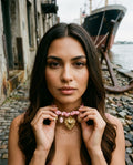 [AI-GEN] OOAK Satin & Charms Scarf Necklace