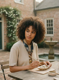 [AI-GEN] OOAK Designer 'Loewe' Silk Tie Scarf Lariat Necklace