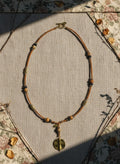 [AI-GEN] Handmade Leather & Bone Lariat Necklace