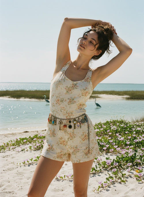 [AI-GEN] OOAK Vintage Charm Chain Belt or Necklace