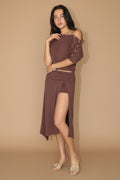 [AI-GEN] Bailey Rose Draped Midi Skirt