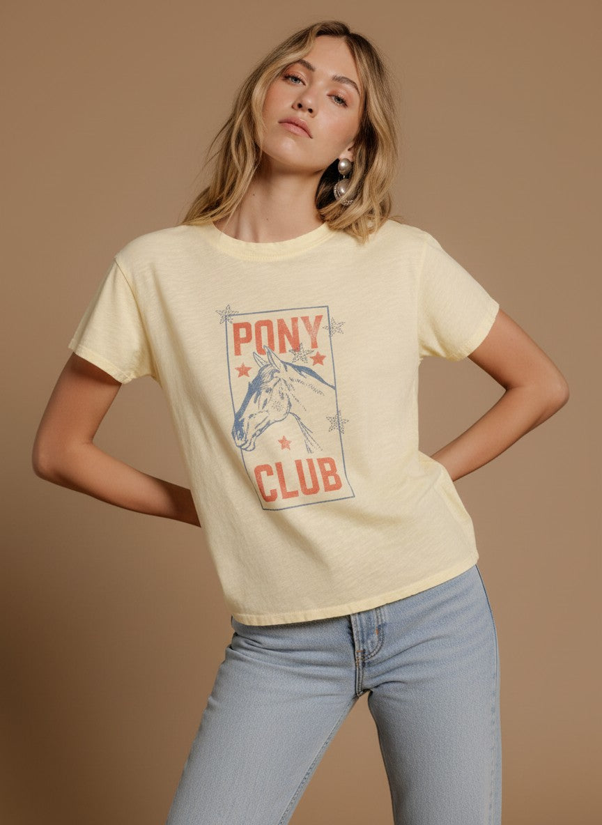 [AI-GEN] All Us Pony Club Slub Cap Tee