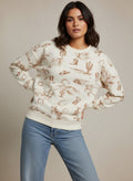[AI-GEN] Western Print Crew Neck