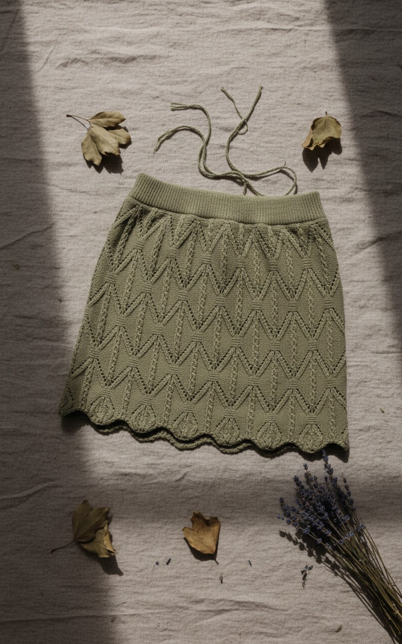[AI-GEN] Sage the Label Succulent Sweater Mini Skirt