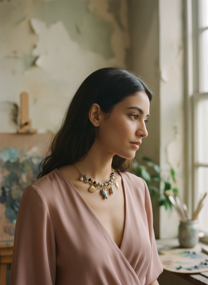 [AI-GEN] Sealife Charm Necklace