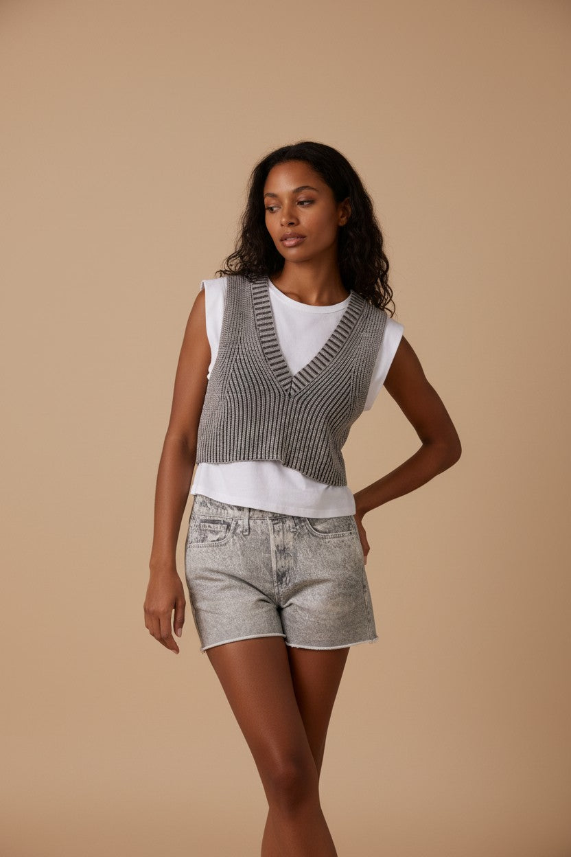 [AI-GEN] Elan Sweater Layer Top