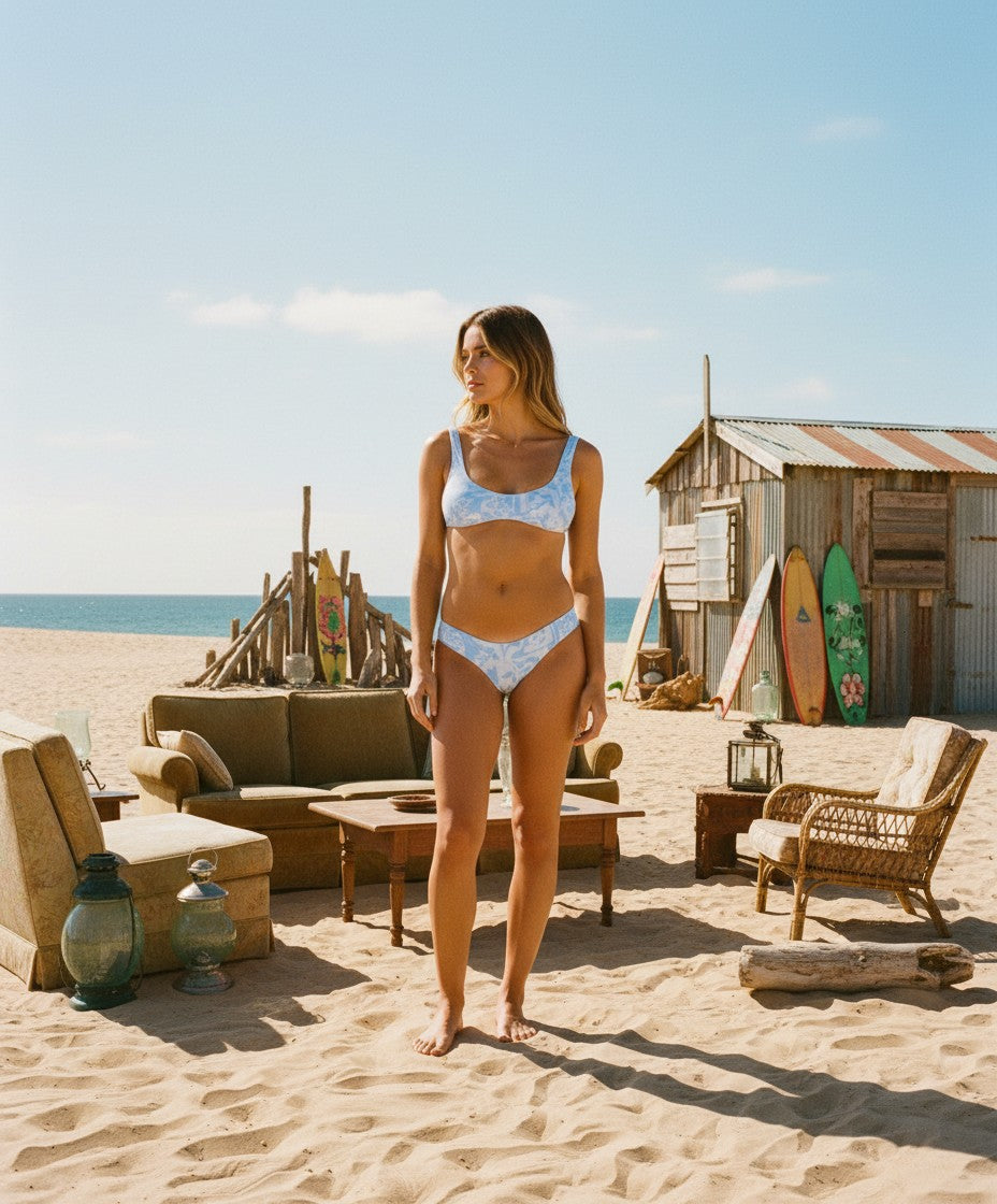 [AI-GEN] Rip Curl Pacific Coast Cheeky Coverage Bikini Bottom