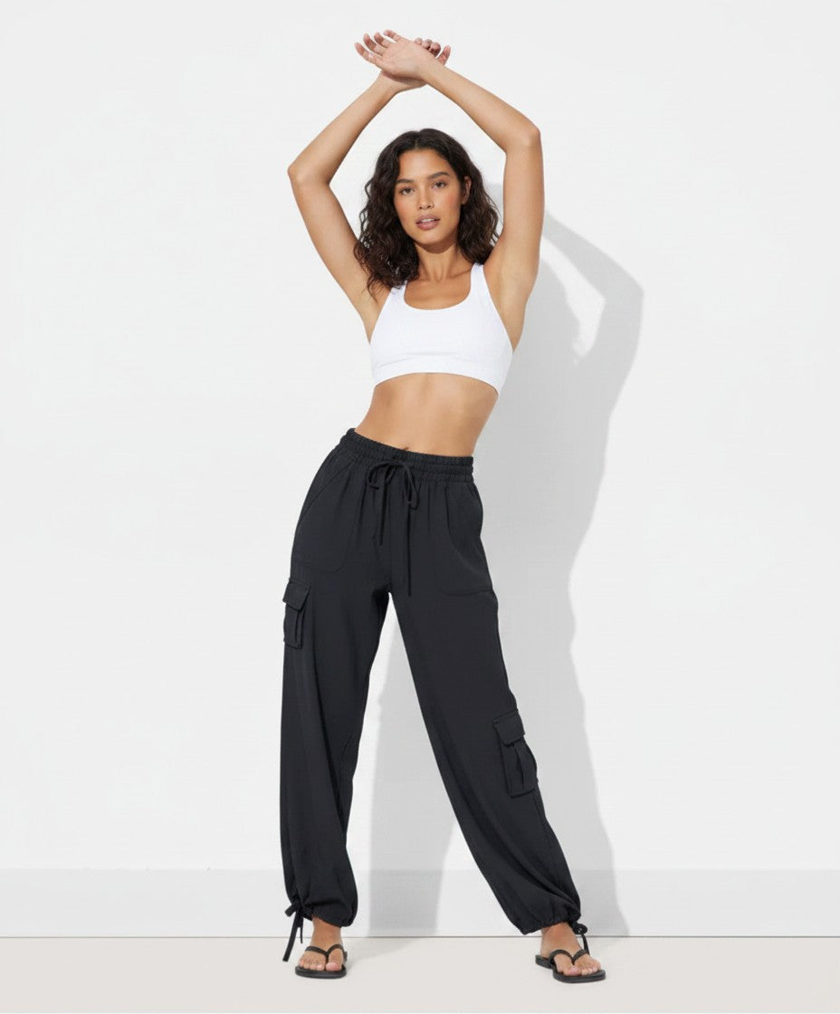 [AI-GEN] Ocean Drive Textured Cotton Cargo Pants