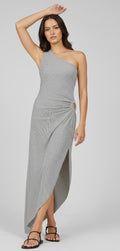 [AI-GEN] Surf Gypsy Lurex Rib One Shoulder Dress