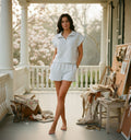 [AI-GEN] Vintage Havana Cloud Fleece Short Sleeve Quarter Zip