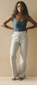 [AI-GEN] Vintage Havana Cloud Fleece Wide Leg Pant