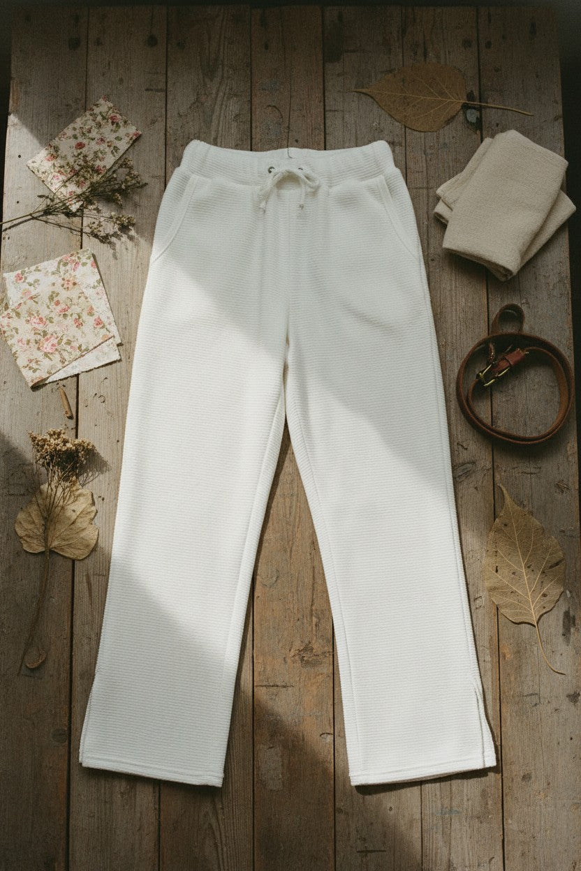 [AI-GEN] Vintage Havana Comfort Cord Wide Leg Pants