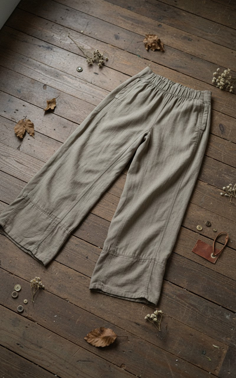 [AI-GEN] Dex Wide Leg Linen Pant