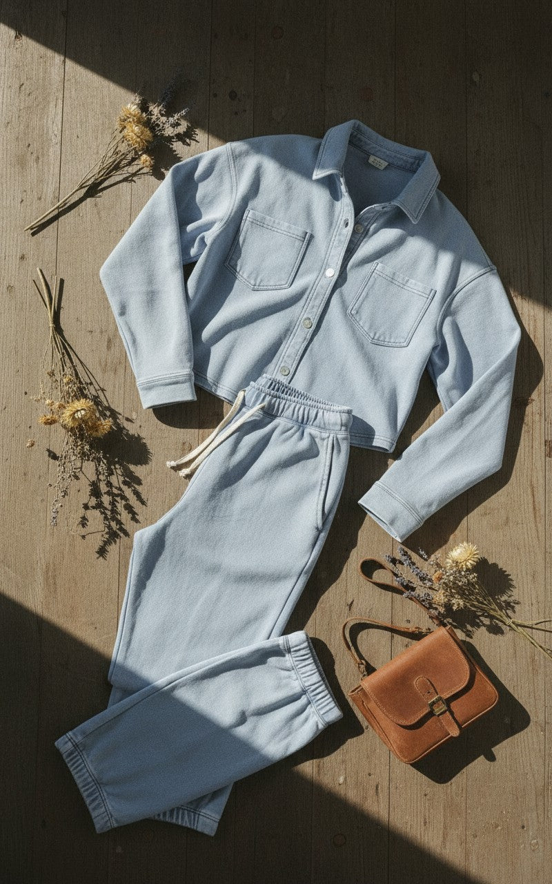 [AI-GEN] Dex Cropped Knit Overshirt