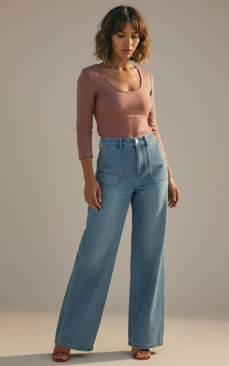 [AI-GEN] Dex Patch Pocket Jeans