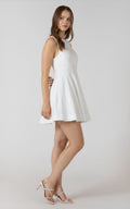 [AI-GEN] Dex Fit & Flare Panelled Mini Dress