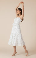 [AI-GEN] Dex Smocked Waist Midi Skirt